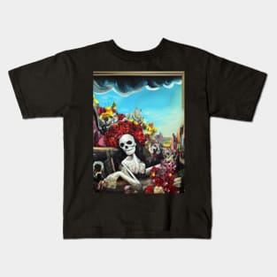 DAY OF THE DEAD SUGARSKULL Kids T-Shirt